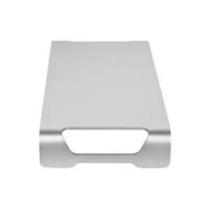 Progressive Silver Aluminum Monitor Stand Desk Riser Minimalist